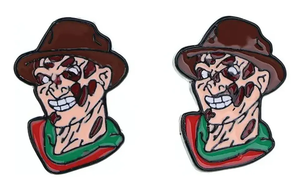 Aros Aretes Pendientes Freddy Krueger / Acero Quirúrgico 1