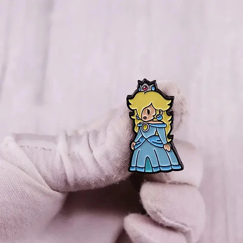 Pins De Princesa Peach / Super Mario Bros / Pines Metálicos
