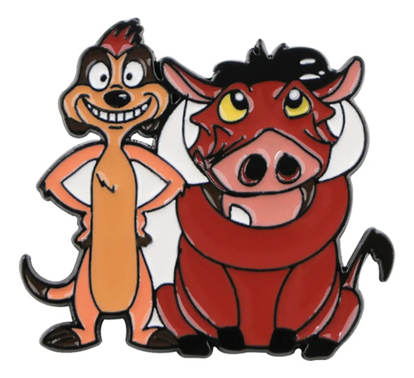 Pins De Timon Y Pumba / Rey Leon / Broches Metálicos (pines) 1