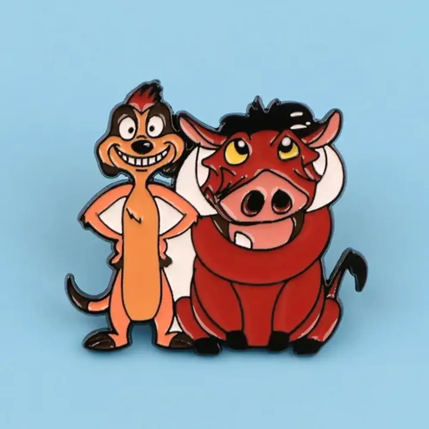 Pins De Timon Y Pumba / Rey Leon / Broches Metálicos (pines) 4
