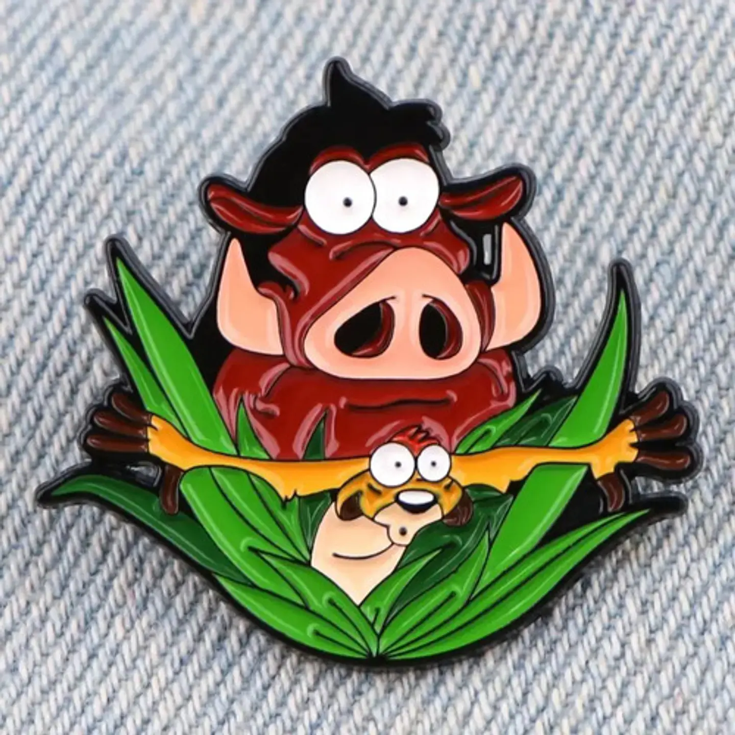Pins De Timon Y Pumba / Rey Leon / Broches Metálicos (pines) 8