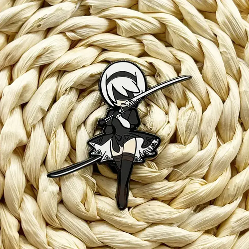 Pins De 2b / Nier: Automata / Pines Metálicos (broches) 3