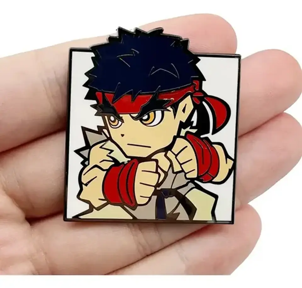 Pins De Ryu / Street Fighter / Broches Metálicos (pines) 2