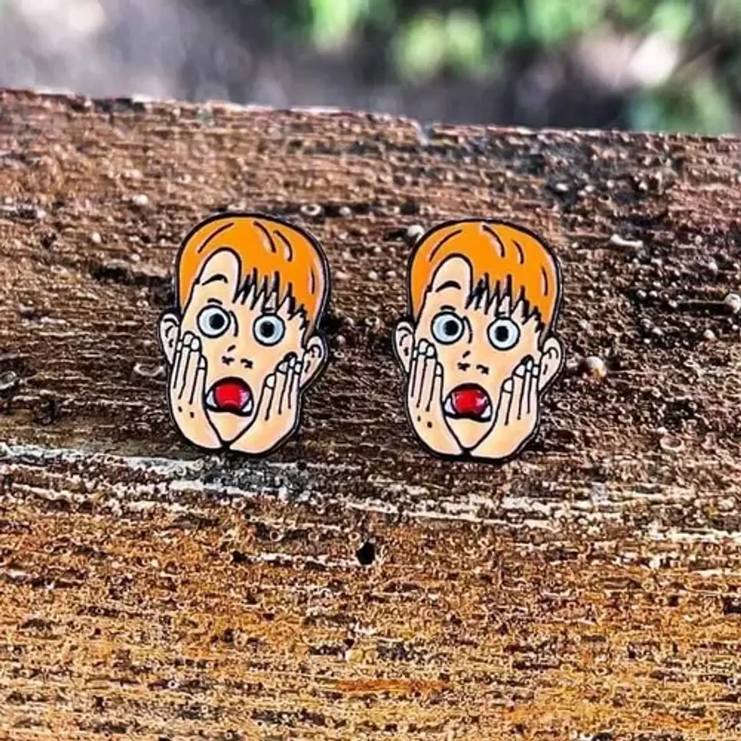 Aros Aretes Pendientes Home Alone / Acero Quirúrgico 3