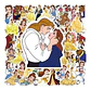 La Bella Y La Bestia - Set De 50 Stickers / Calcomanías - Miniatura 1