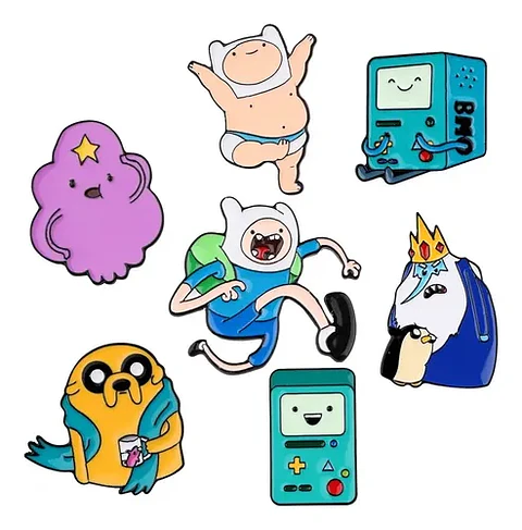 Pins De Rey Helado / Hora De Aventura / Pines Metálicos