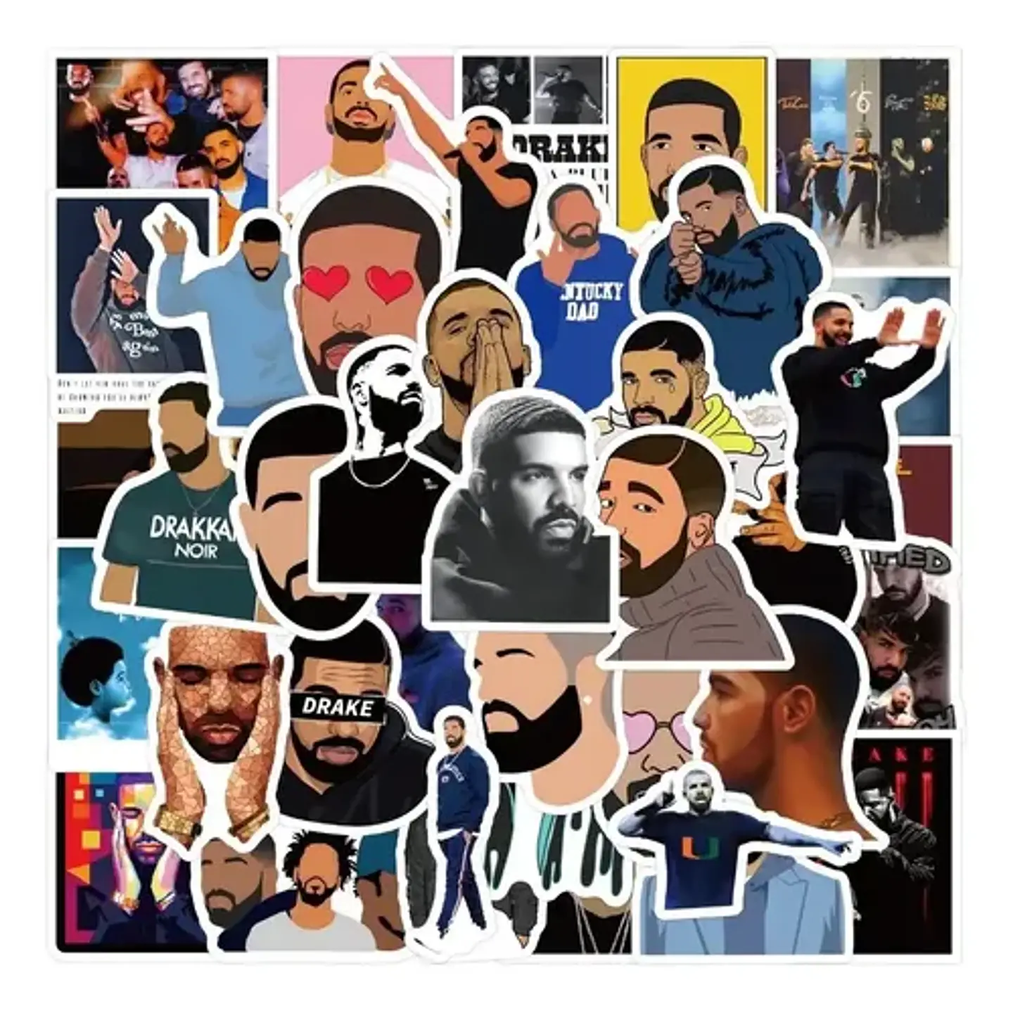 Drake - Set De 50 Stickers / Calcomanías / Pegatinas 3