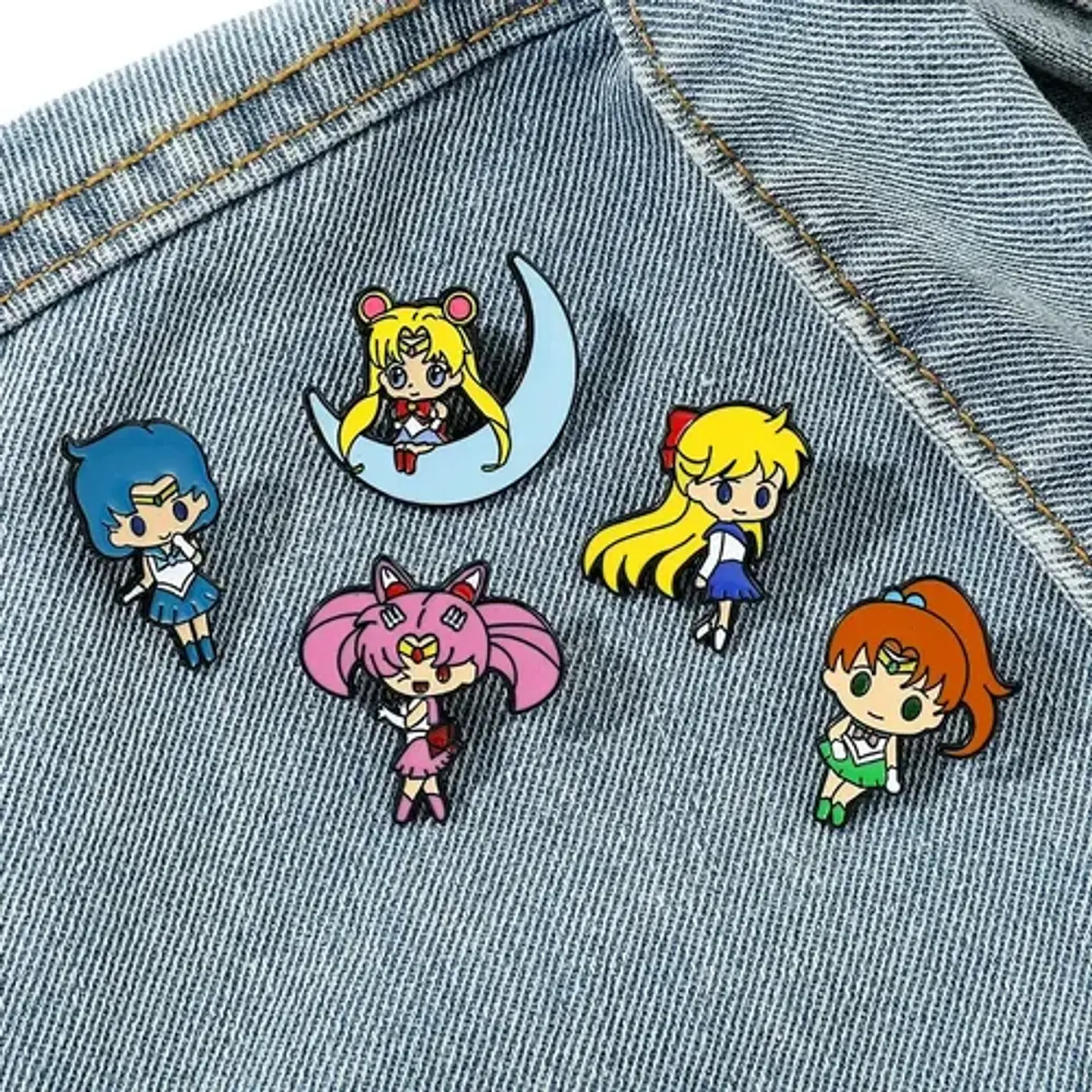 Pins De Sailor Chibi Moon / Sailor Moon / Broches Metálicos 9
