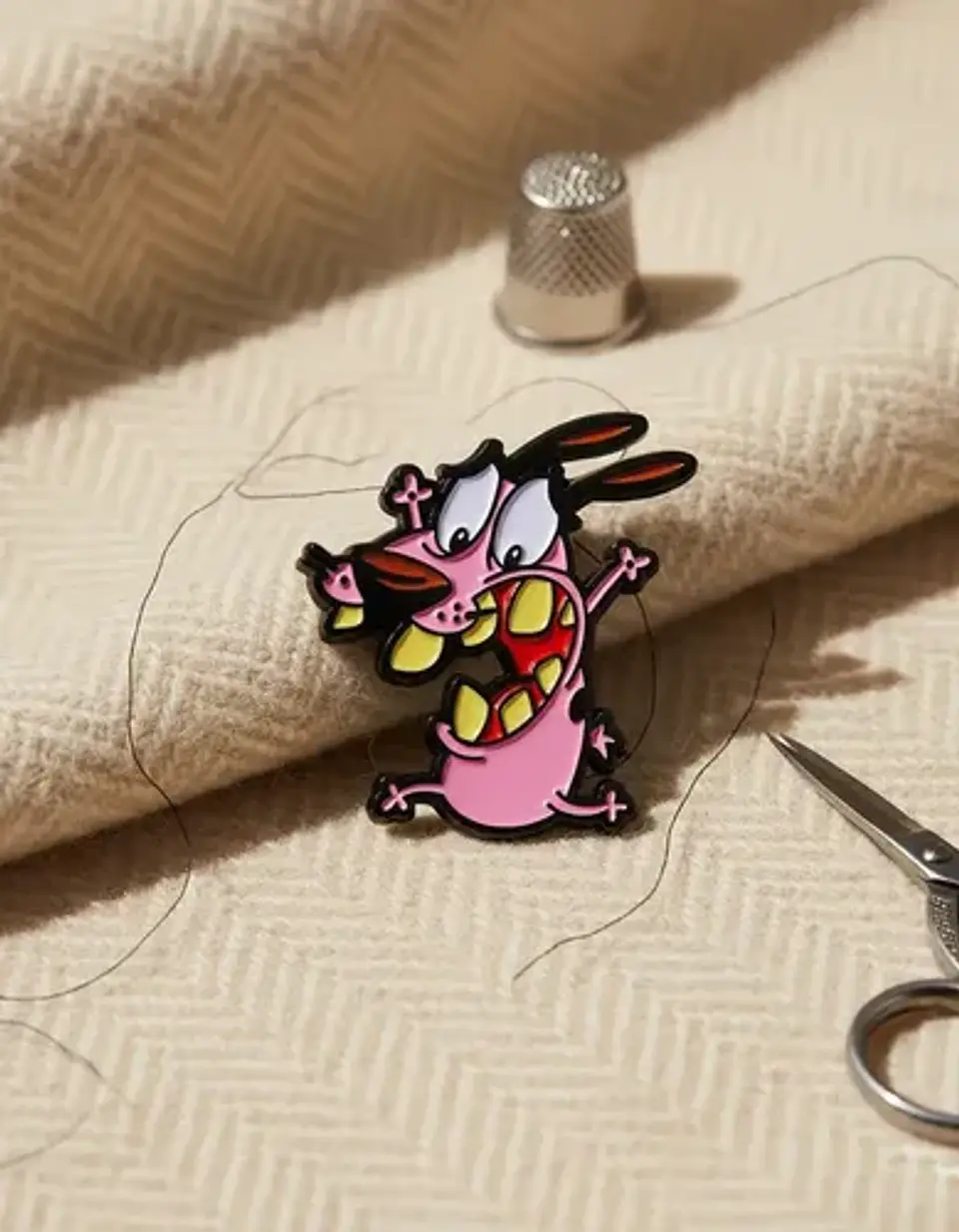 Pins De Coraje /  El Perro Cobarde/ Pines Metálicos 5