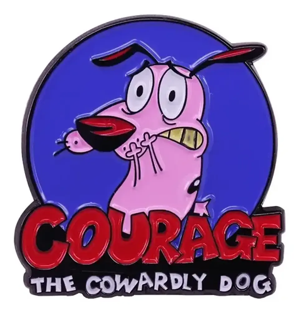 Pins De Coraje /  El Perro Cobarde/ Pines Metálicos 8