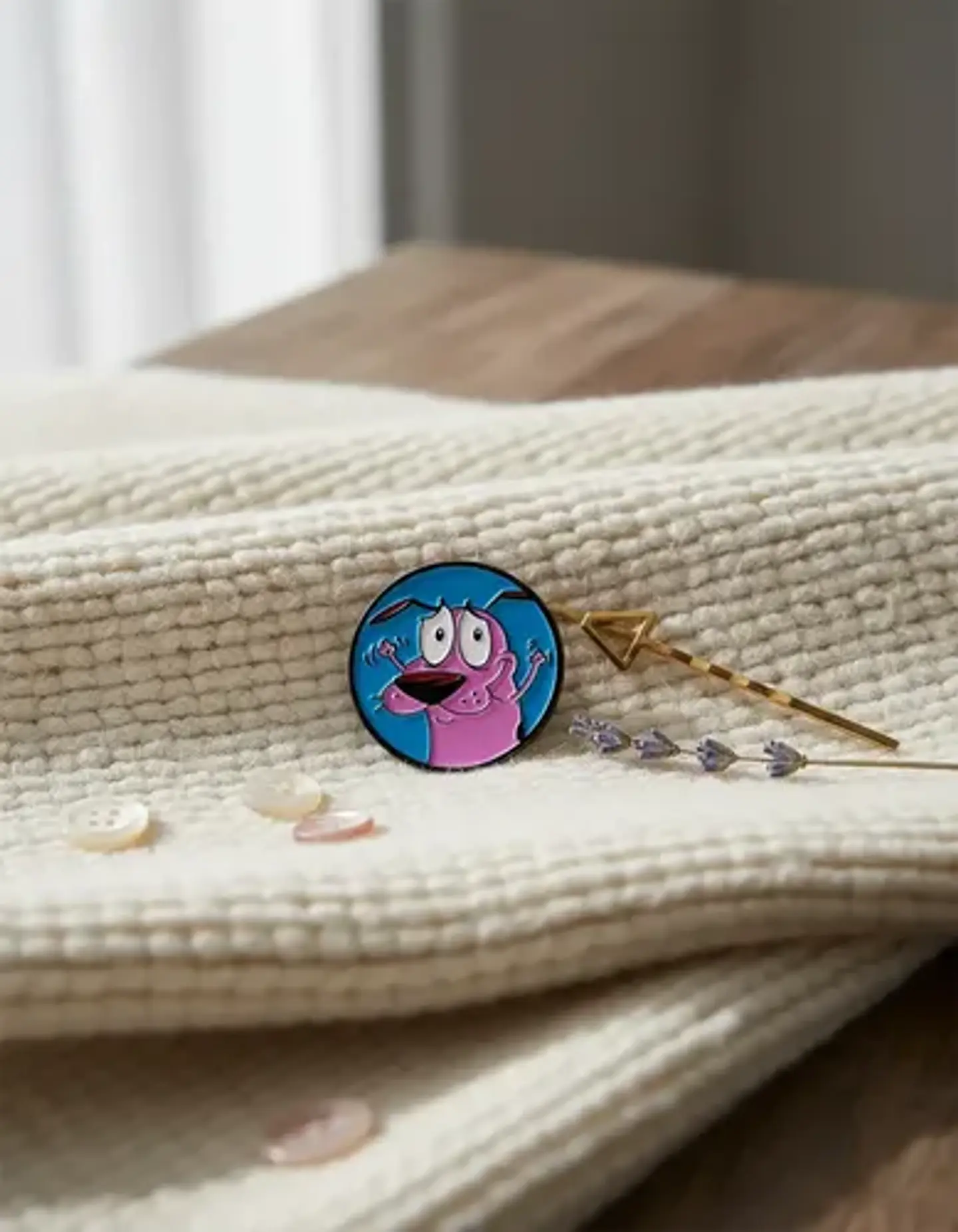 Pins De Coraje /  El Perro Cobarde/ Pines Metálicos 24