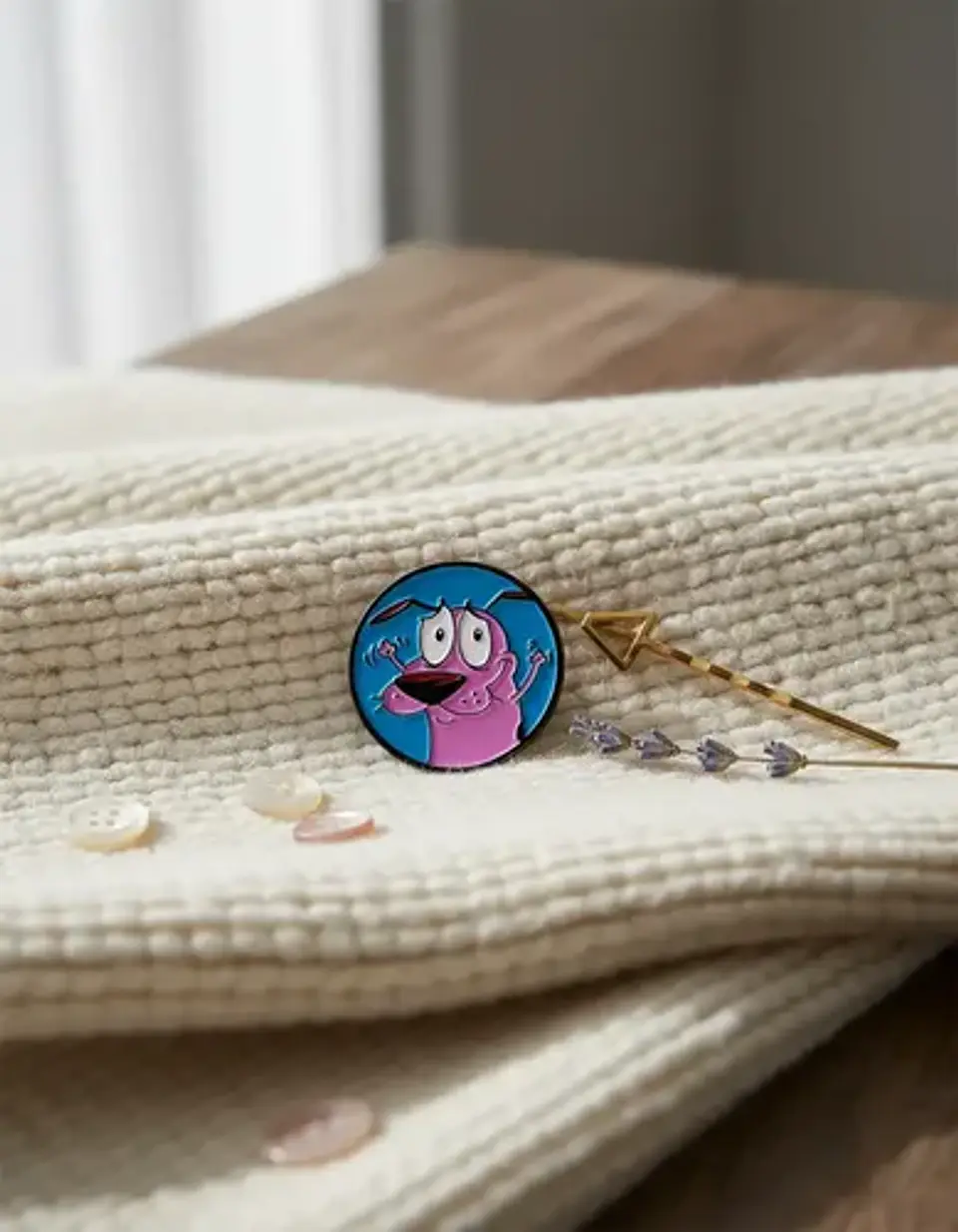 Pins De Coraje /  El Perro Cobarde/ Pines Metálicos 24