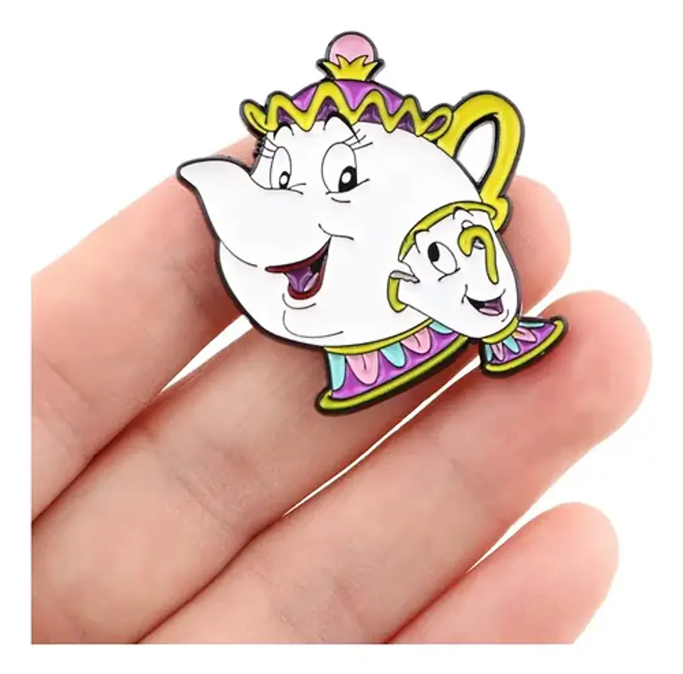 Pins De La Bella Y La Bestia / Disney / Broches Metálicos 4
