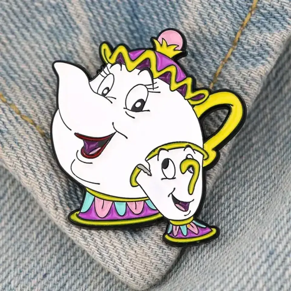 Pins De La Bella Y La Bestia / Disney / Broches Metálicos 5