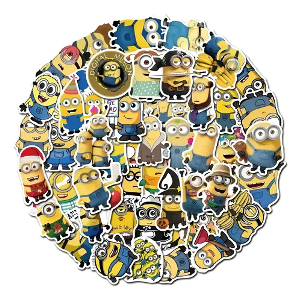 Minions - Set 50 Stickers / Calcomanías / Pegatinas 1