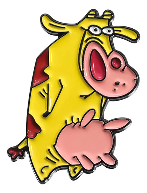Pins La Vaca Y El Pollito / Vaca Y Pollo / Pines Metálicos