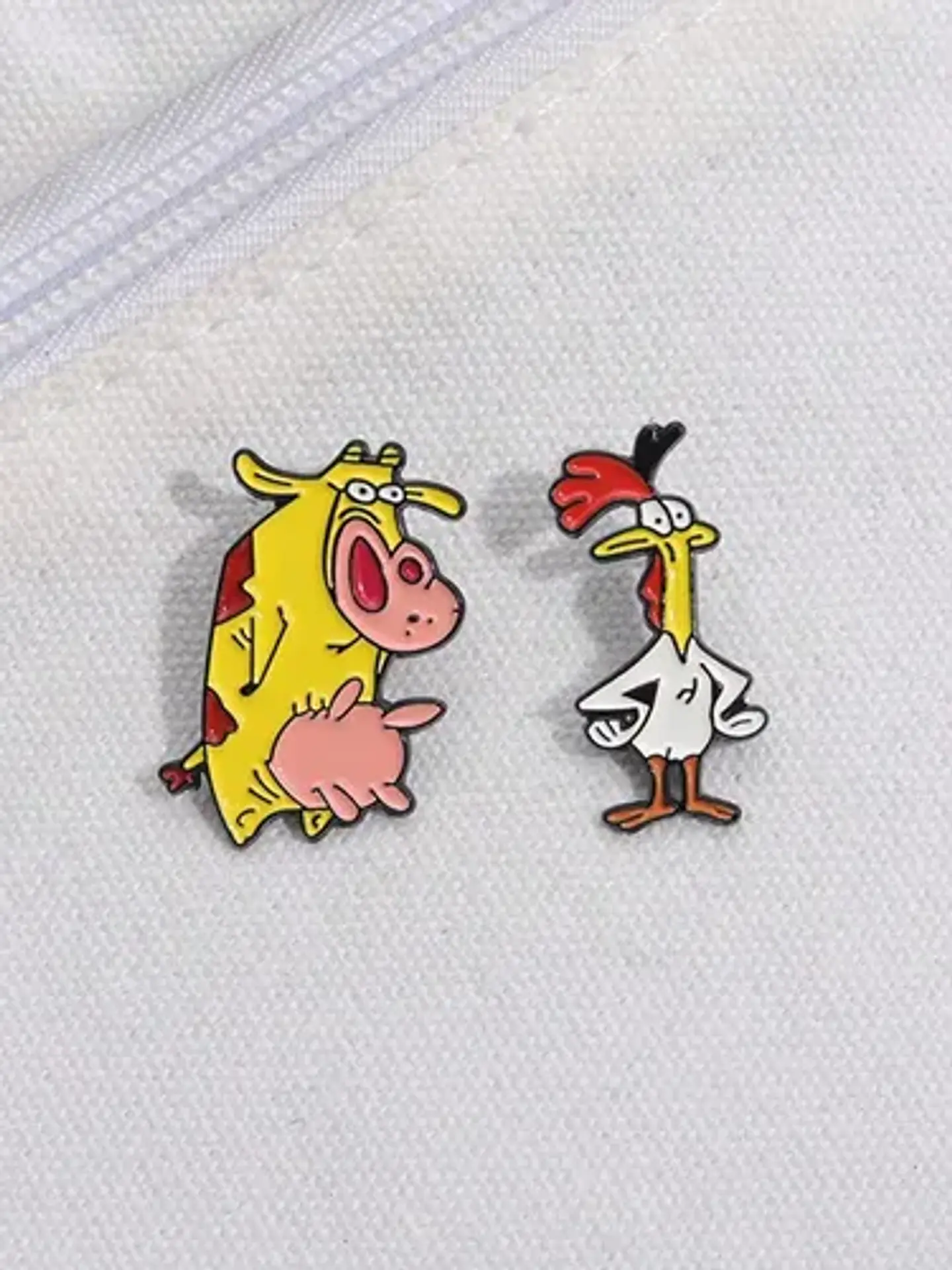 Pins La Vaca Y El Pollito / Vaca Y Pollo / Pines Metálicos 5