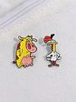 Pins La Vaca Y El Pollito / Vaca Y Pollo / Pines Metálicos - Miniatura 5