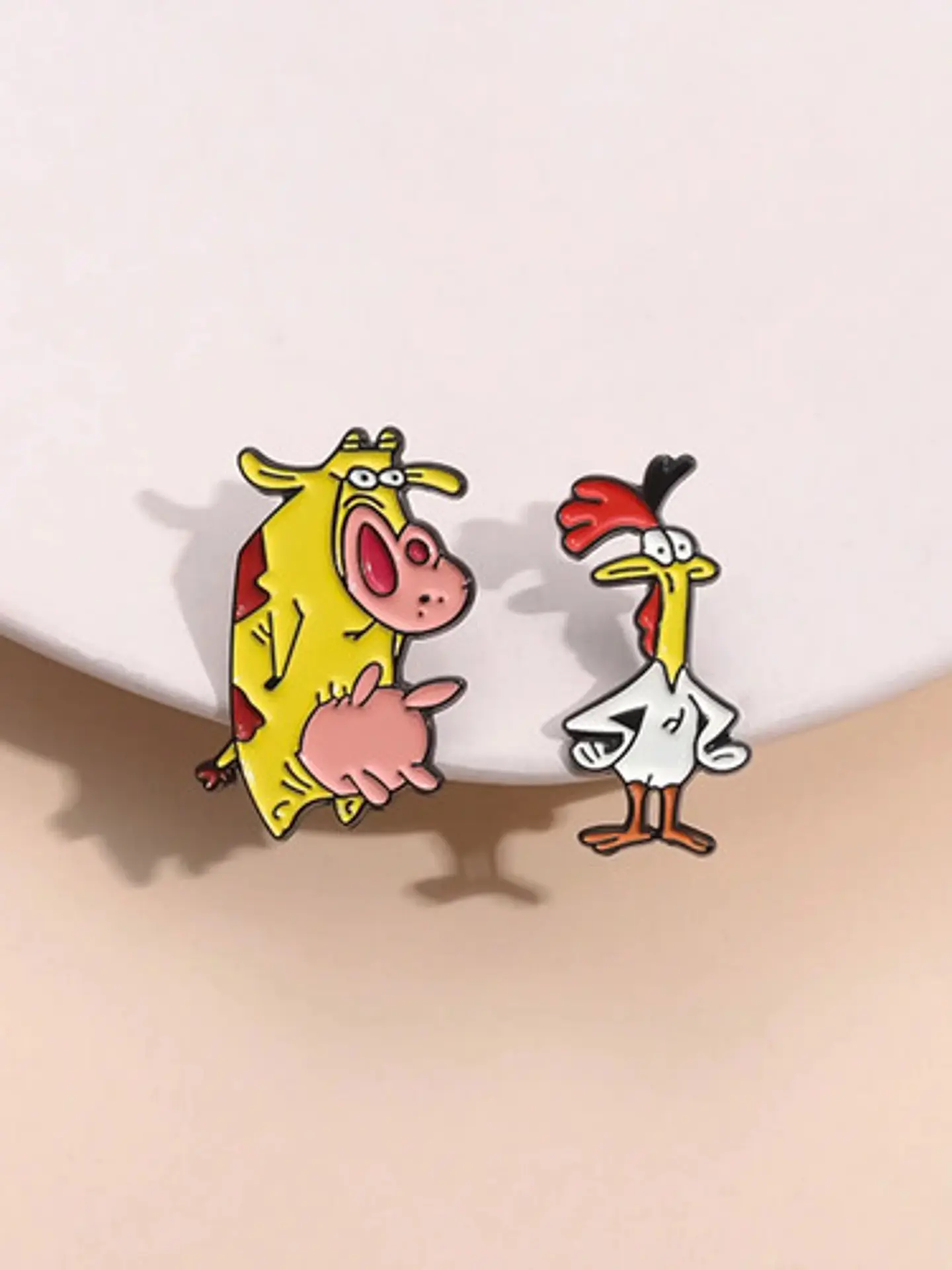 Pins La Vaca Y El Pollito / Vaca Y Pollo / Pines Metálicos 10
