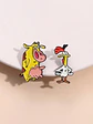 Pins La Vaca Y El Pollito / Vaca Y Pollo / Pines Metálicos - Miniatura 10