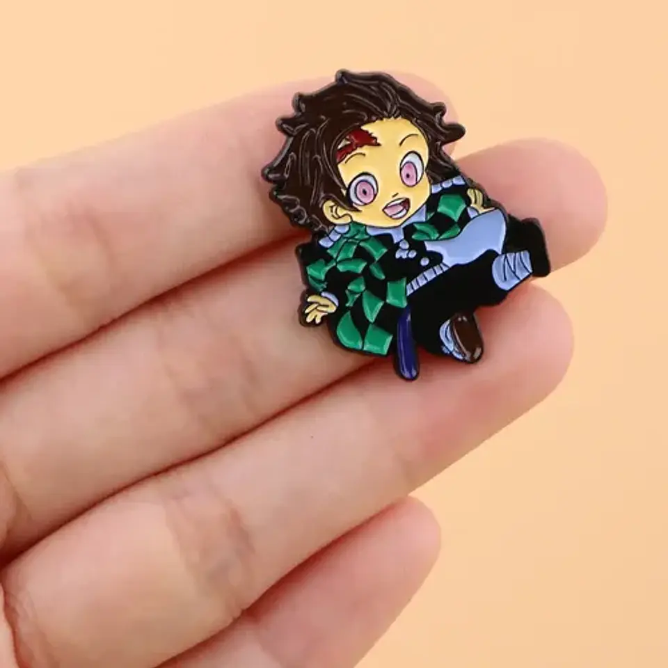 Pins De Tanjiro Kamado / Demon Slayer / Pines Metálicos 5