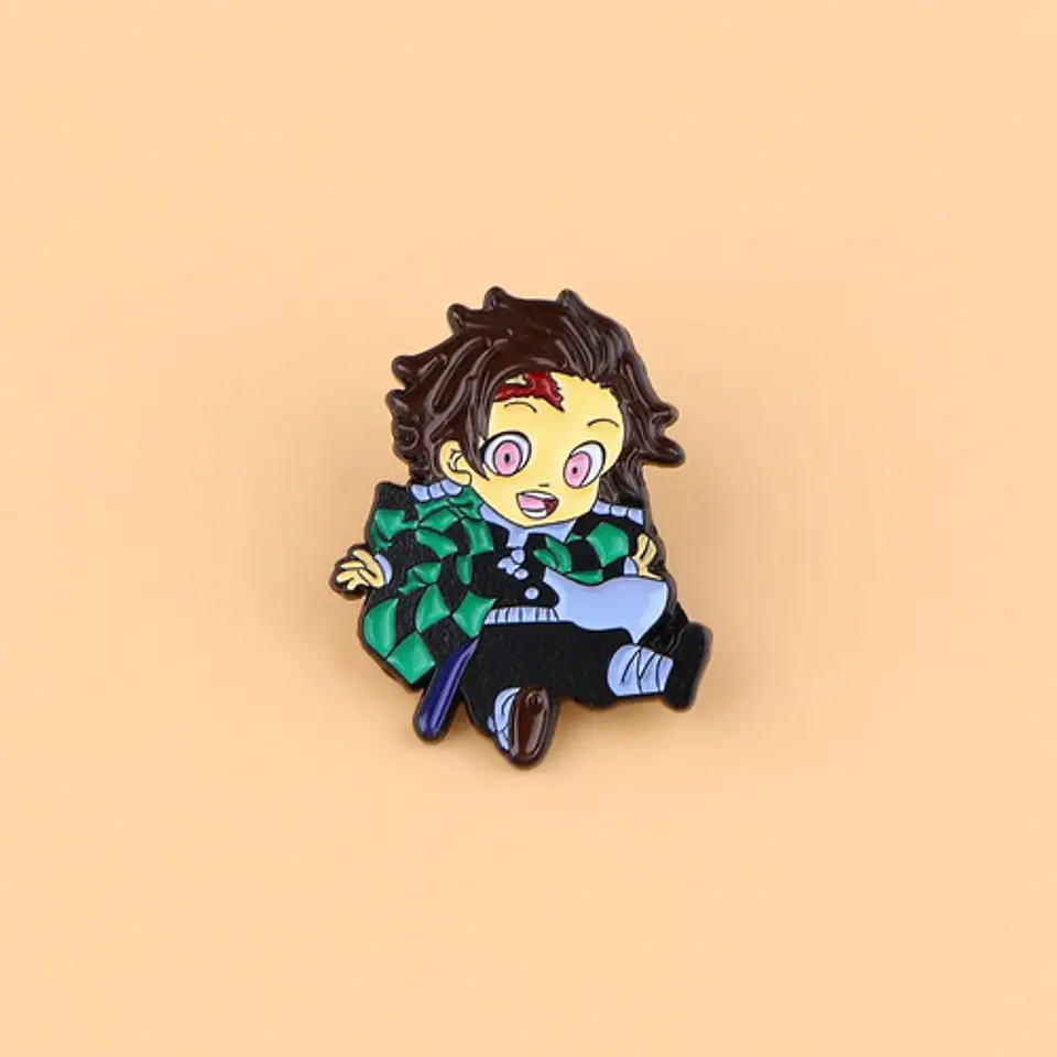 Pins De Tanjiro Kamado / Demon Slayer / Pines Metálicos 6