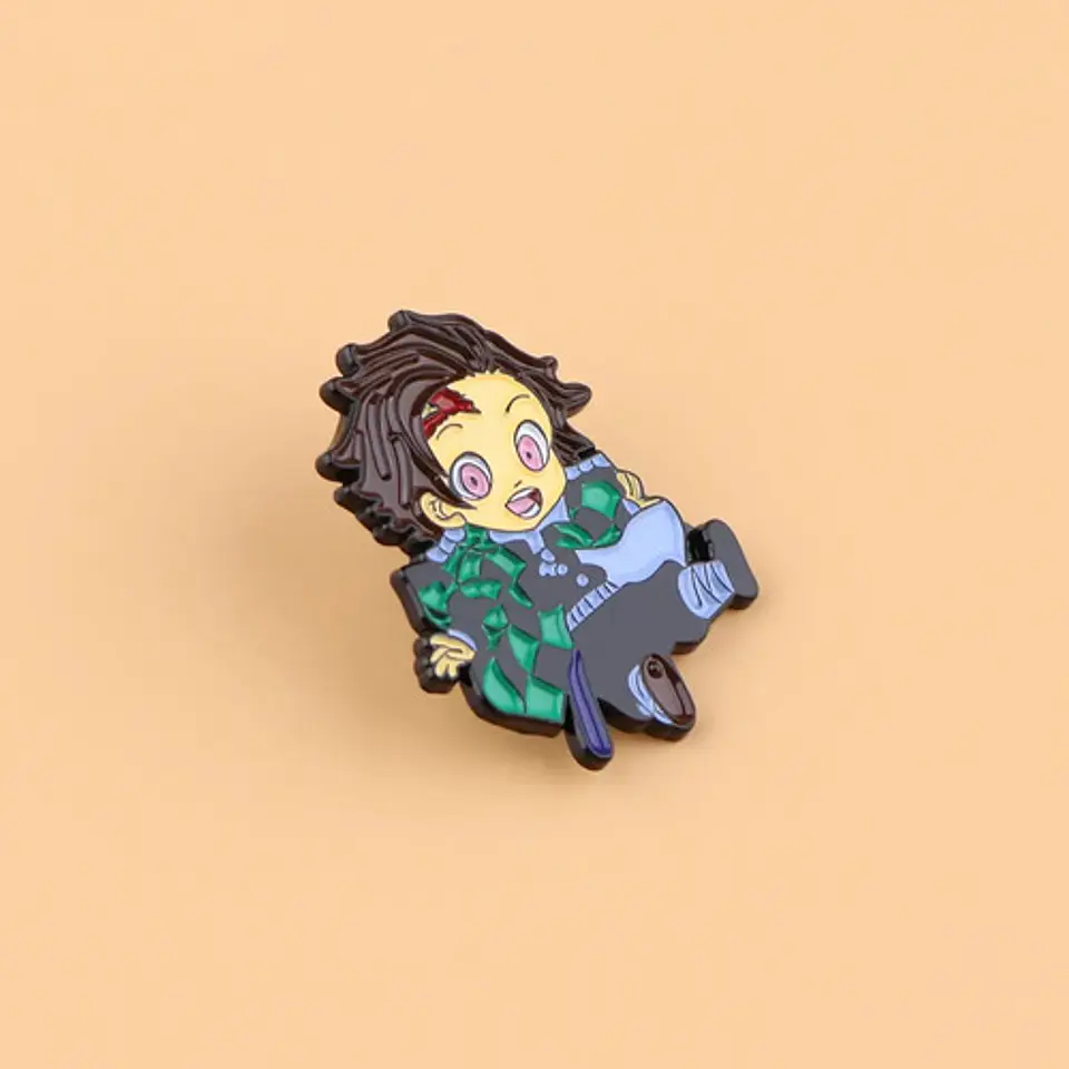 Pins De Tanjiro Kamado / Demon Slayer / Pines Metálicos 7