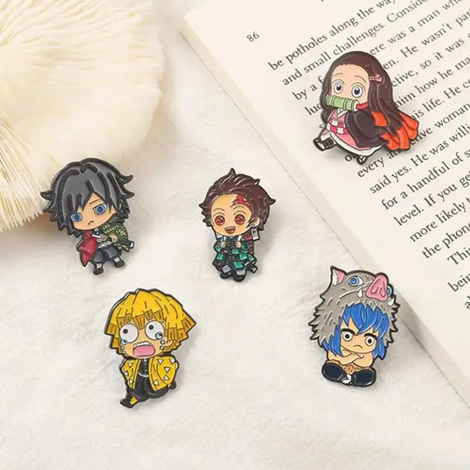 Pins De Tanjiro Kamado / Demon Slayer / Pines Metálicos 11