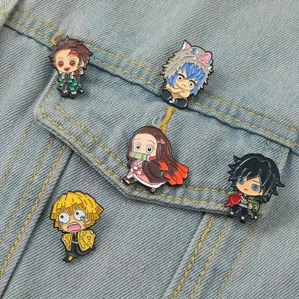 Pins De Tanjiro Kamado / Demon Slayer / Pines Metálicos 13