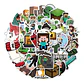 Minecraft - Set 50 Stickers / Calcomanías / Pegatinas - Miniatura 1