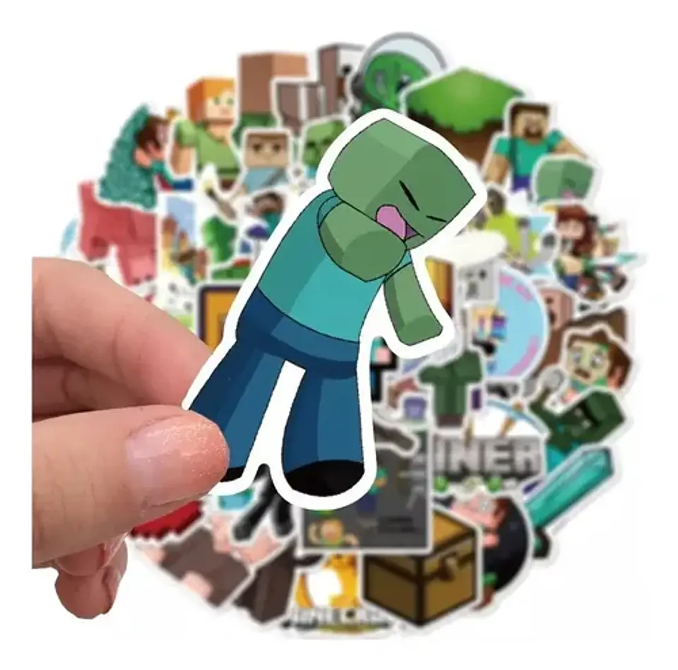Minecraft - Set 50 Stickers / Calcomanías / Pegatinas 2