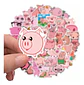 Cerdo Kawaii - Set 50 Stickers / Calcomanías / Pegatinas - Miniatura 2