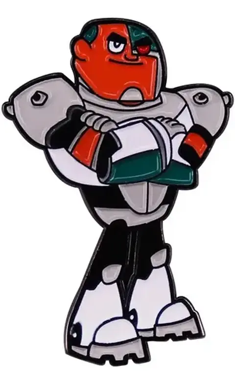 Pins De Cyborg / Teen Titans Go! / Pines Metalicos (broches)