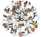 Escandalosos - Set 50 Stickers / Calcomanías / Pegatinas - Miniatura 1