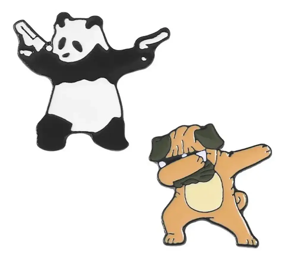 Pins De Panda Kawaii / I Love Panda / Pines Metalicos 3