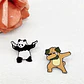 Pins De Panda Kawaii / I Love Panda / Pines Metalicos - Miniatura 4