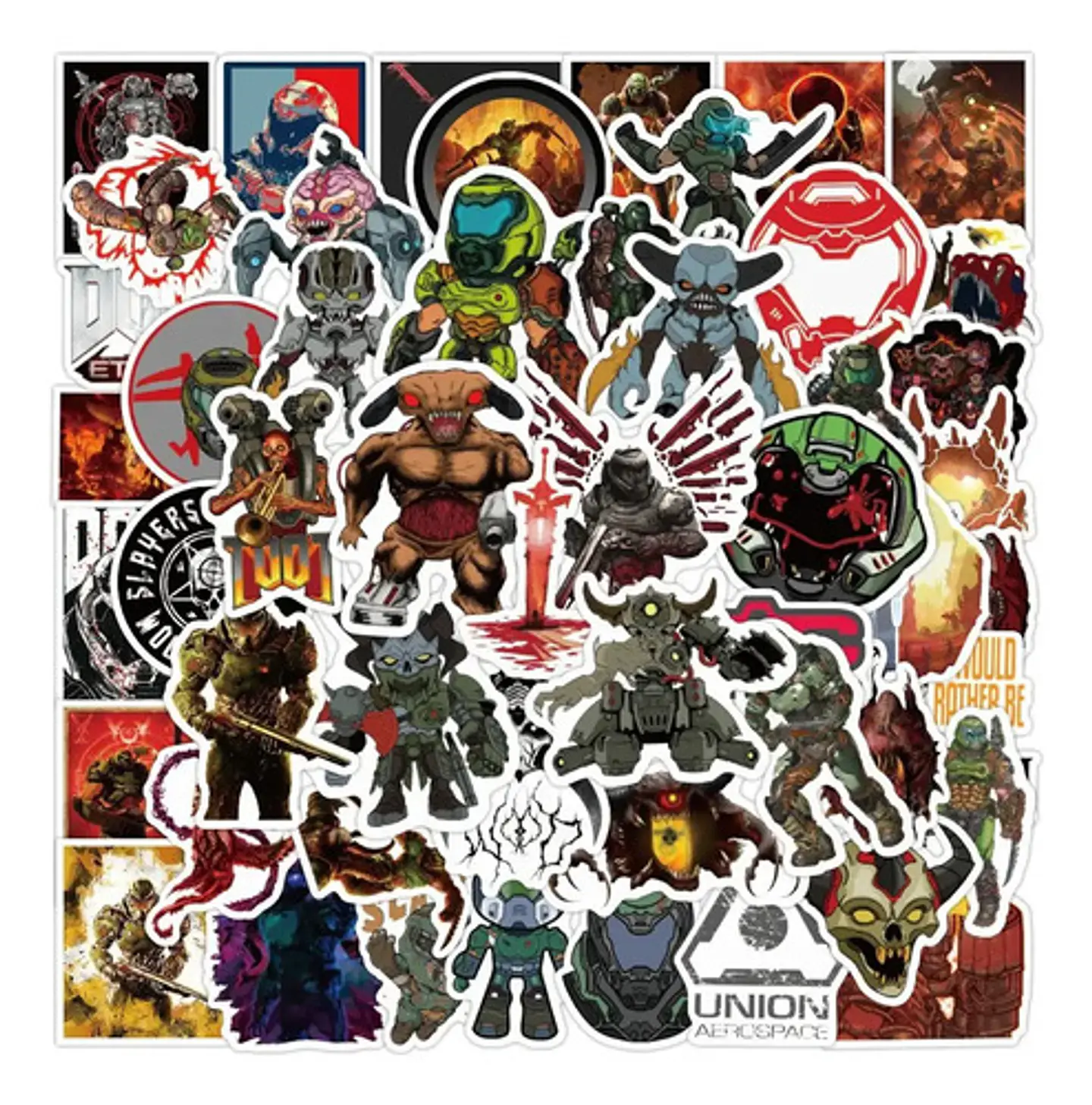 Doom - Set De 50 Stickers / Calcomanías / Pegatinas 4