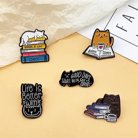 Pins De Gatitos Michis / Gato Kawaii / Pines Metalicos