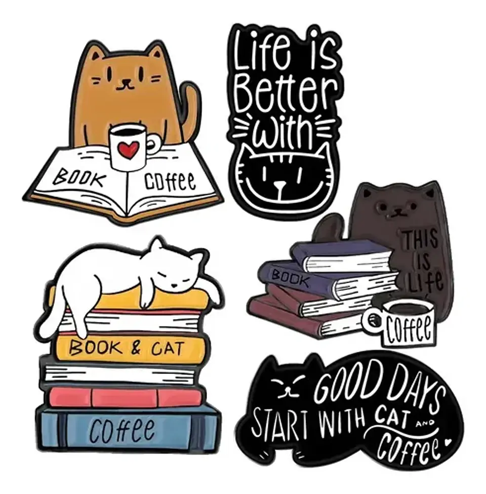 Pins De Gatitos Michis / Gato Kawaii / Pines Metalicos 3