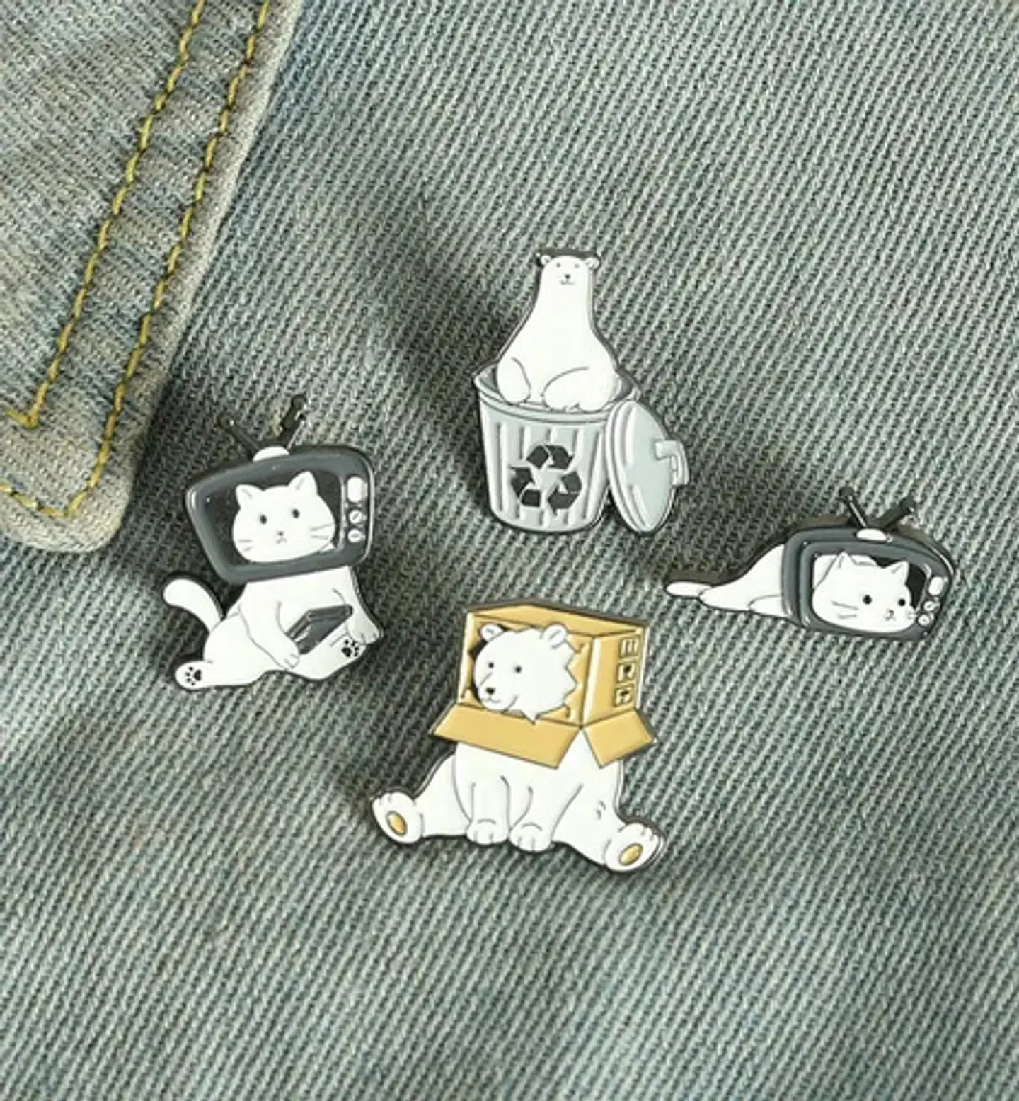 Pins De Gatitos Michis / Gato Kawaii / Pines Metalicos 26