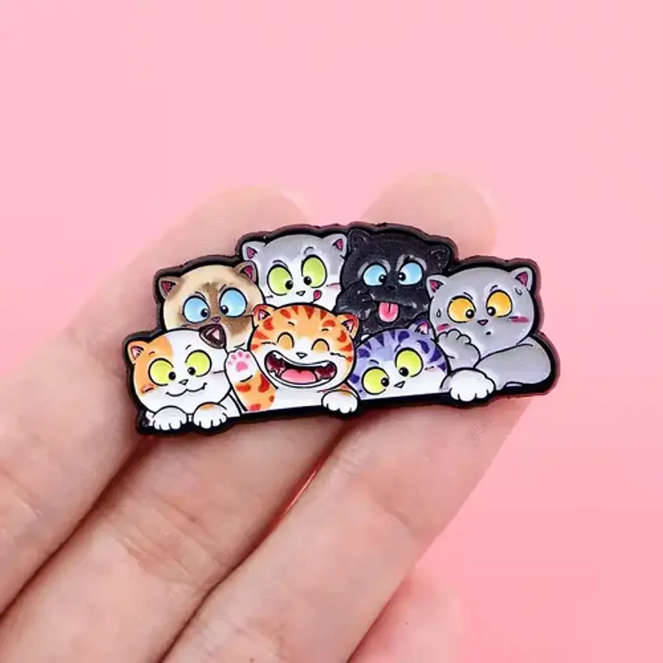 Pins De Gatitos Michis / Gato Kawaii / Pines Metalicos 28