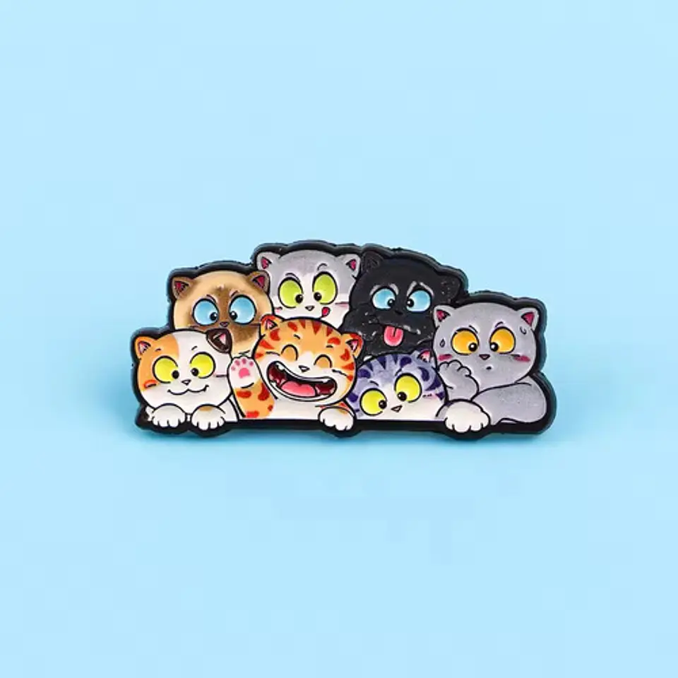 Pins De Gatitos Michis / Gato Kawaii / Pines Metalicos 30