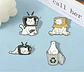 Pins De Michis Kawaii / Gato Gatitos / Pines Metálicos - Miniatura 15
