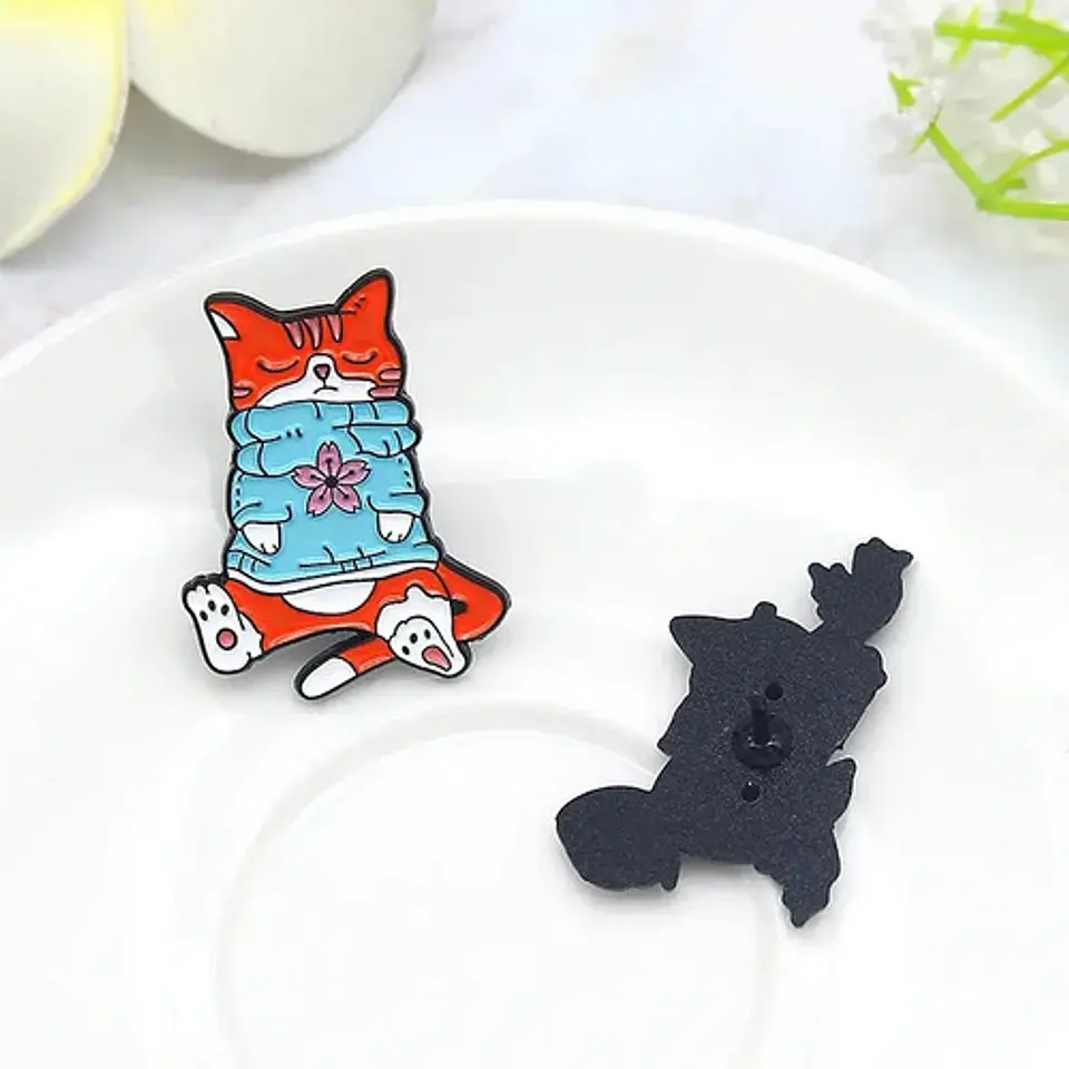 Pins De Michis Kawaii / Gato Gatitos / Pines Metálicos 20