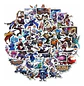  League Of Legends / Lol - Set 50 Stickers / Calcomanías - Miniatura 1