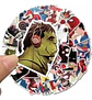 Super Marvel Heroes - Set De 50 Stickers / Calcomanías - Miniatura 2