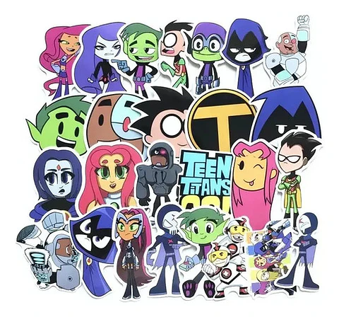 Teen Titans Go! - Set 50 Stickers / Calcomanías / Pegatinas