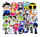 Teen Titans Go! - Set 50 Stickers / Calcomanías / Pegatinas - Miniatura 3
