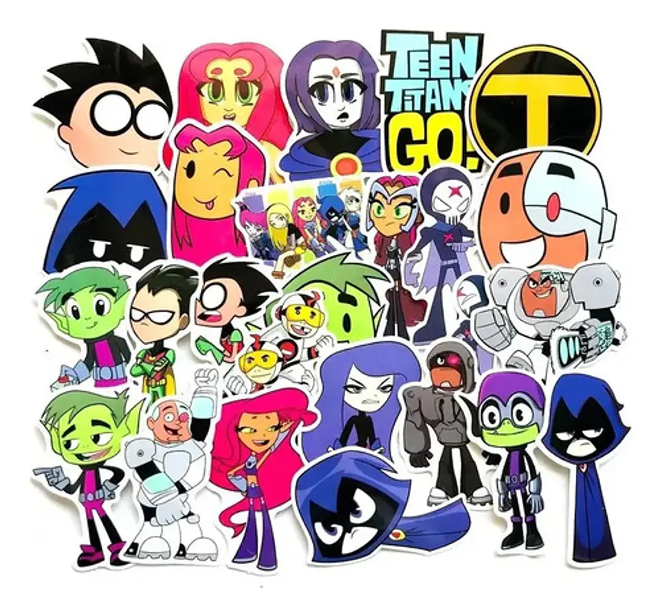 Teen Titans Go! - Set 50 Stickers / Calcomanías / Pegatinas 3