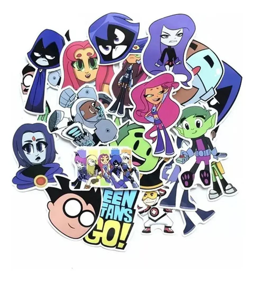 Teen Titans Go! - Set 50 Stickers / Calcomanías / Pegatinas 4